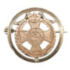 7th/8th Bn. (Leeds Rifles) P.W.O. West Yorkshire Regiment Gold on Silver Sweetheart Brooch 