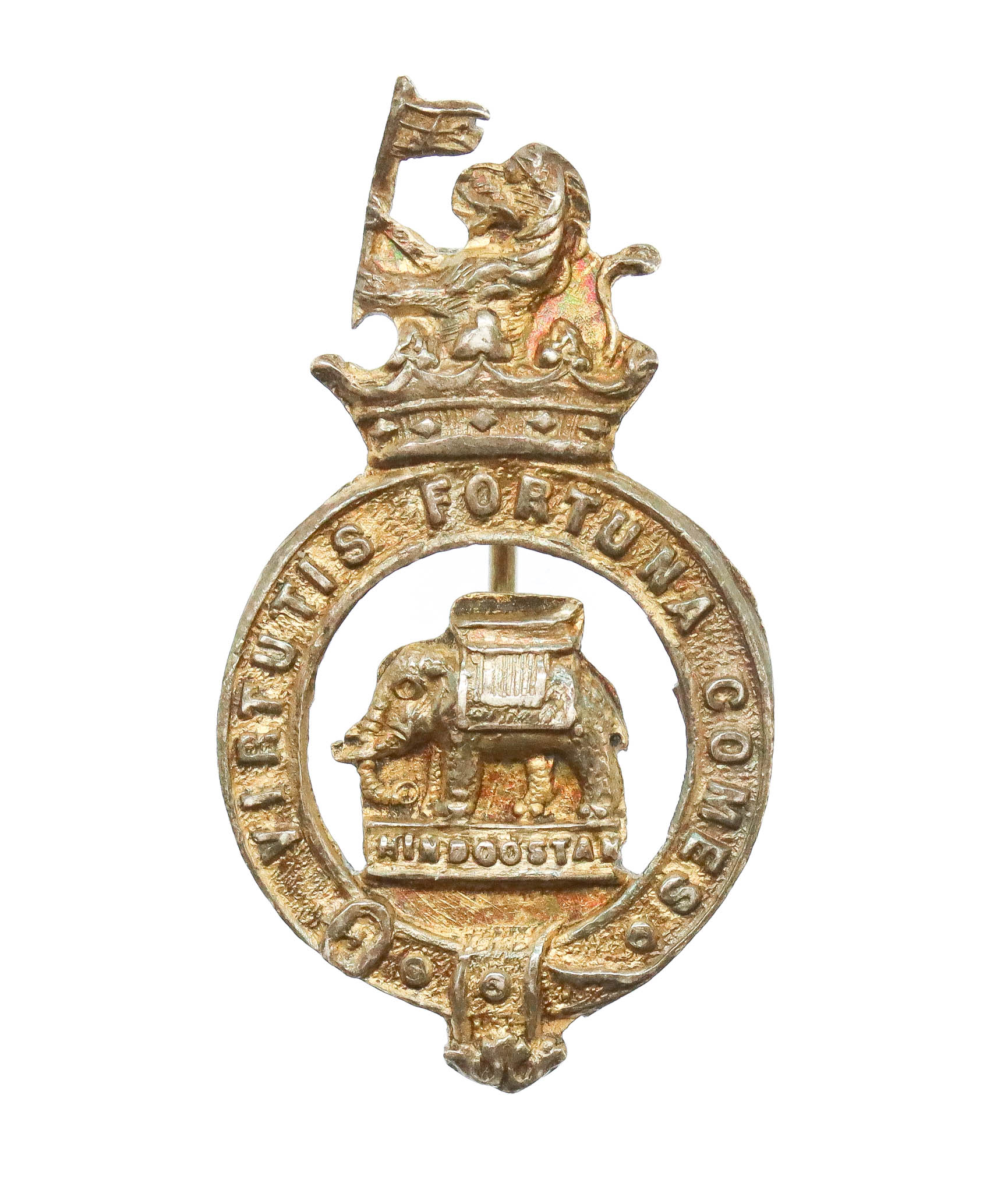 Duke of Wellington's (West Riding Regiment) Sterling Silver Sweetheart Brooch