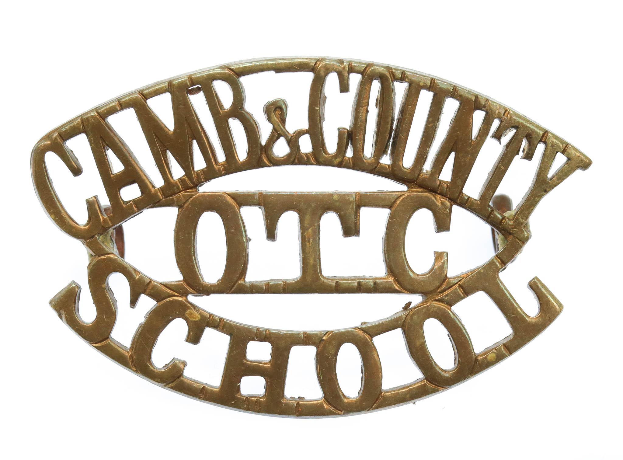 Cambridge and County School O.T.C. (CAMB&COUNTY/OTC/SCHOOL) Shoulder Title