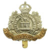 Suffolk Regiment Non Voided Economy Issue Cap Badge - King's Crown