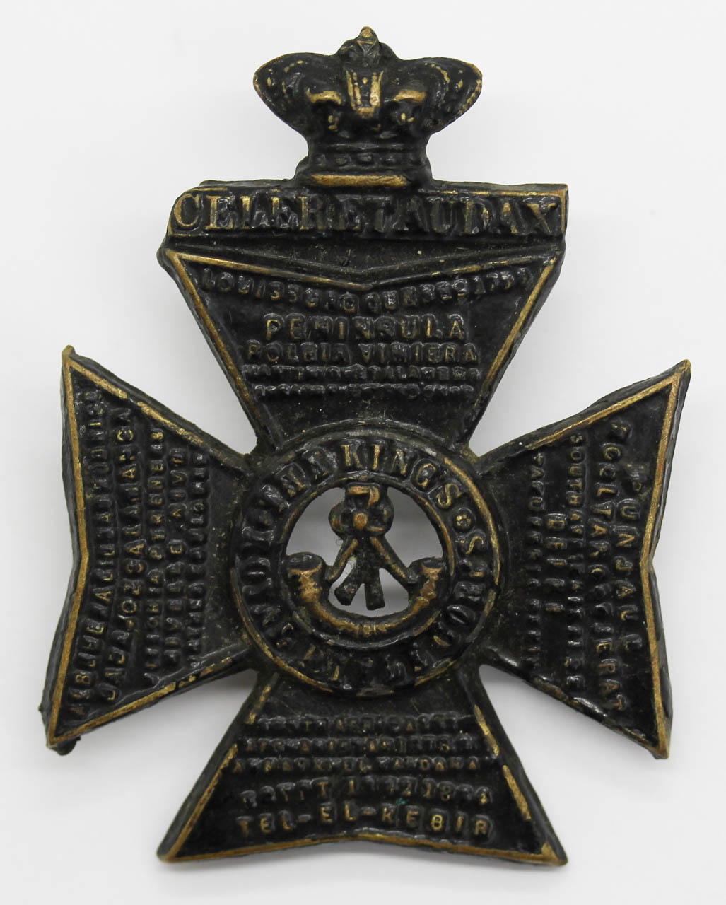 Victorian King's Royal Rifle Corps (K.R.R.C.) Glengarry Badge (c.1883-96)