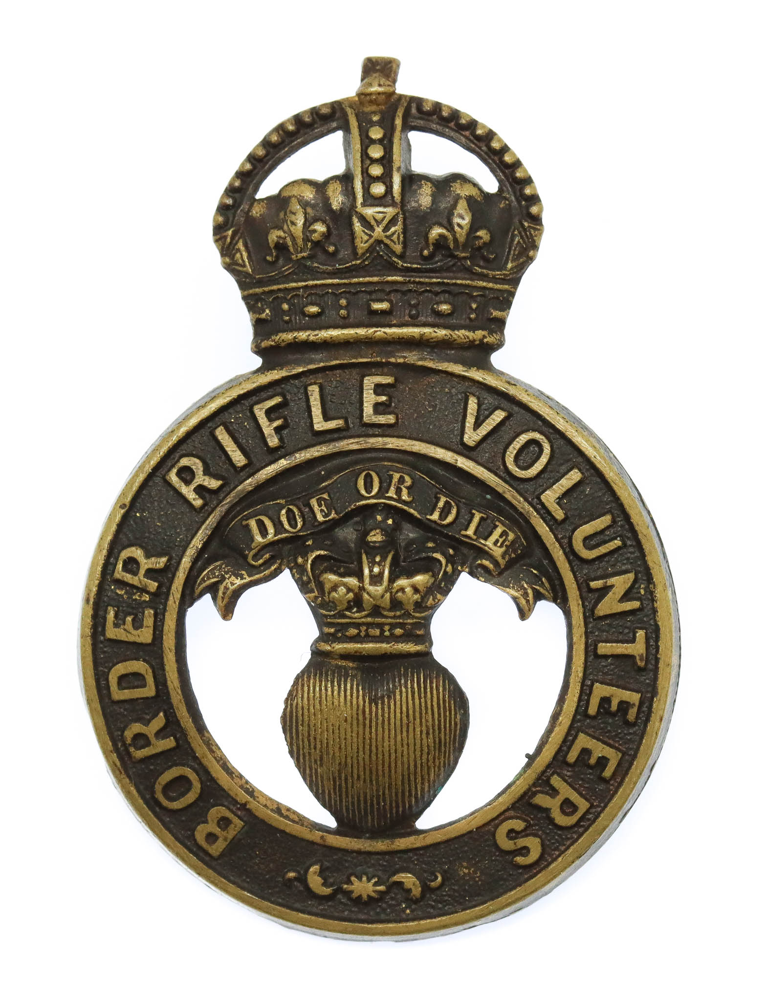 Edwardian Border Rifle Volunteers Glengarry Badge