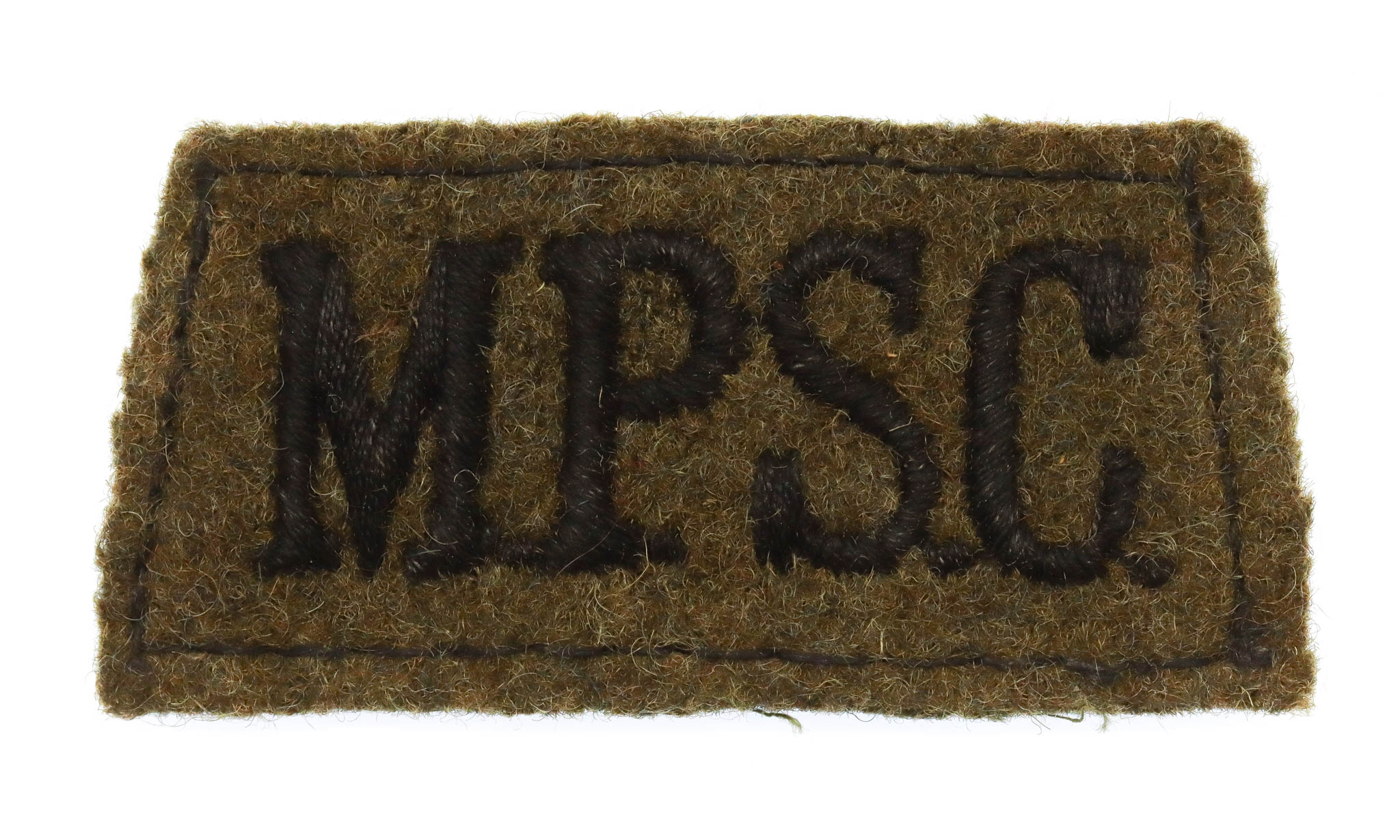 Military Provost Staff Corps (M.P.S.C.) Cloth Slip On Shoulder Title