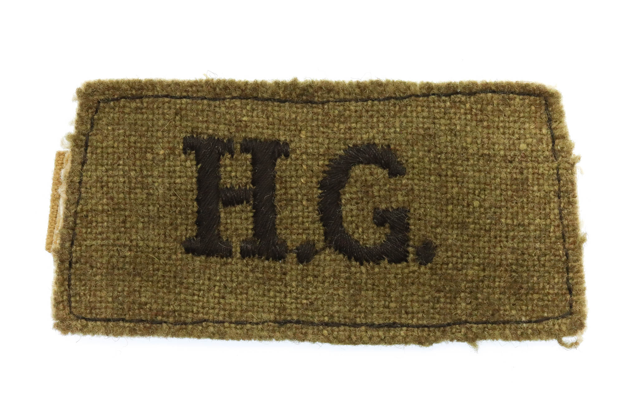 Home Guard (H.G.) Cloth Slip On Shoulder Title