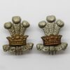 Pair of Leinster Regiment Collar Badges