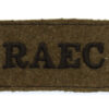 Royal Army Educational Corps (R.A.E.C.) Cloth Slip On Shoulder Title
