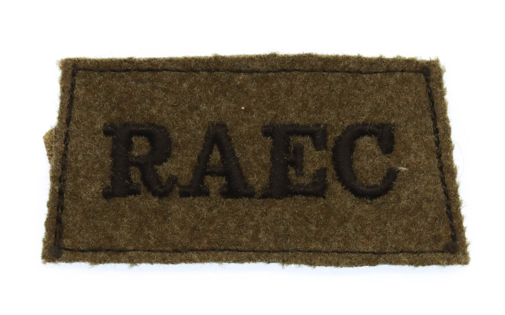 Royal Army Educational Corps (R.A.E.C.) Cloth Slip On Shoulder Title