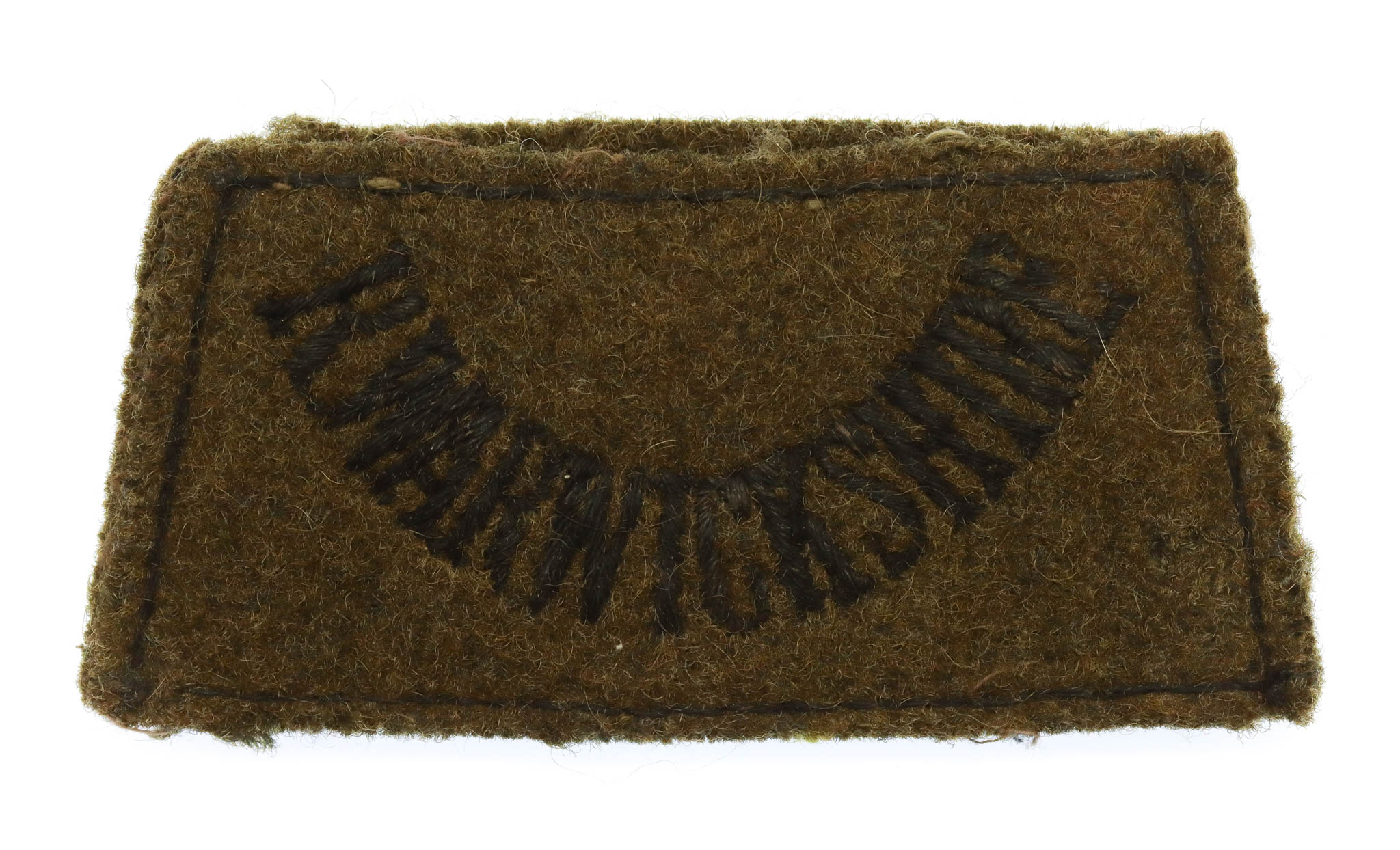 Royal Warwickshire Regiment (R.WARWICKSHIRE) Cloth Slip ON Shoulder Title