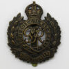 George VI Royal Engineers Blackened Brass Cap Badge