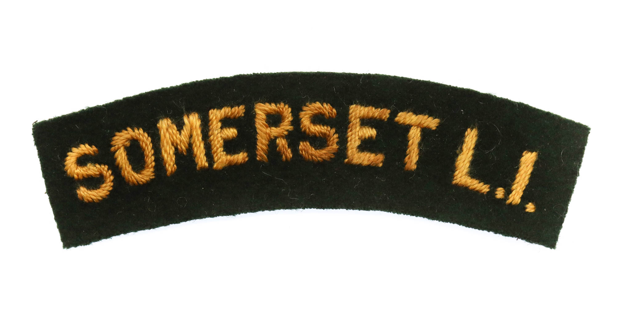 Somerset Light Infantry (SOMERSET L.I.) Cloth Shoulder Title