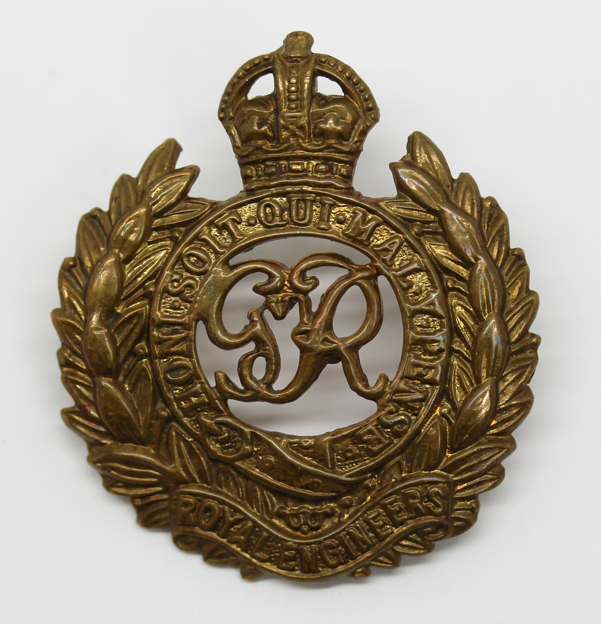 George VI Royal Engineers Cap Badge