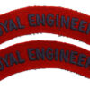 Pair of Royal Engineers (ROYAL ENGINEERS) Cloth Shoulder Titles