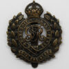 George V Royal Engineers Blackened Brass Cap Badge