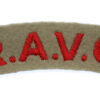 Royal Army Veterinary Corps (R.A.V.C.) Cloth Shoulder Title