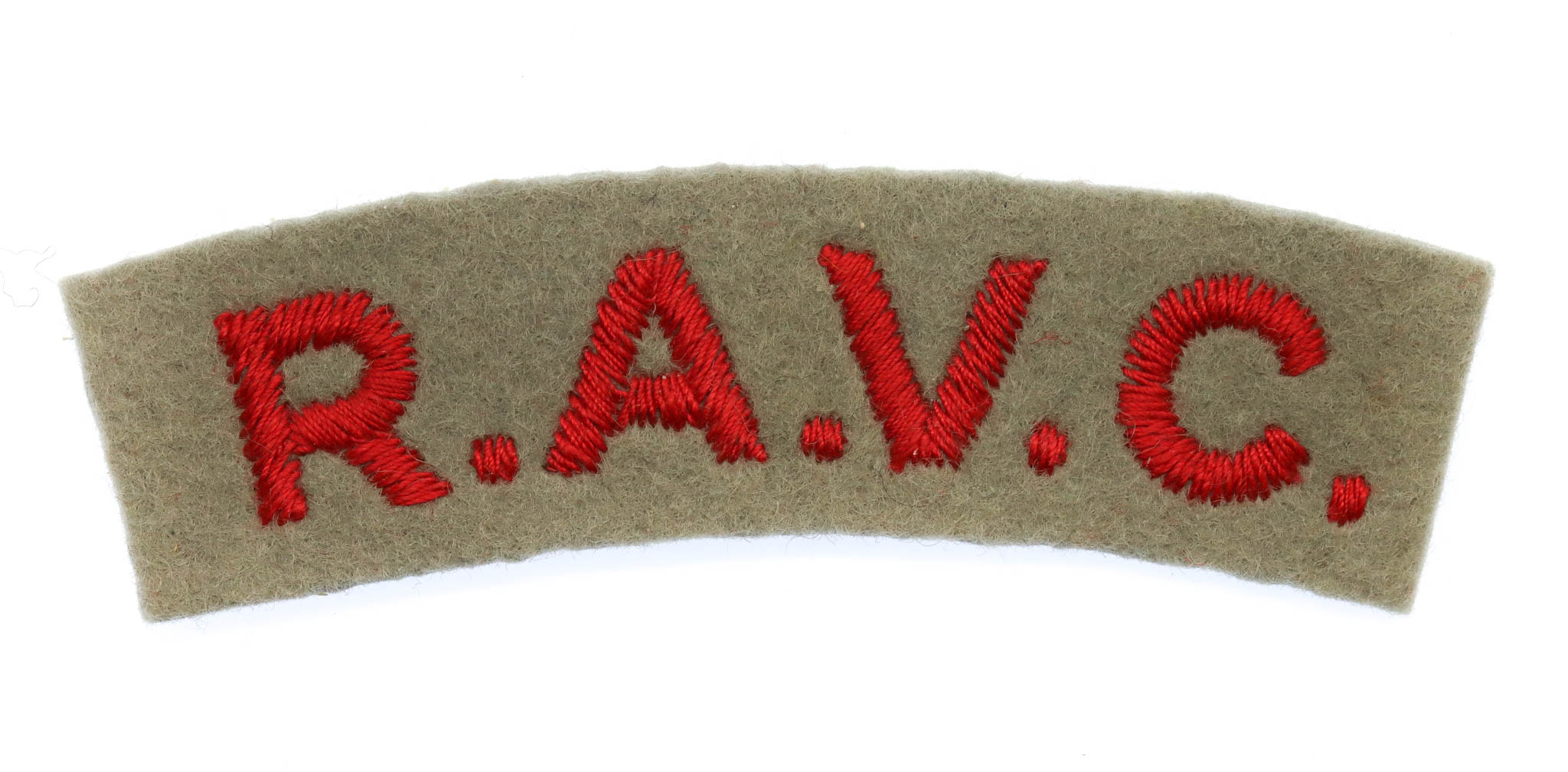 Royal Army Veterinary Corps (R.A.V.C.) Cloth Shoulder Title