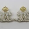 Pair of Royal Lancers Officer's Collar Badges