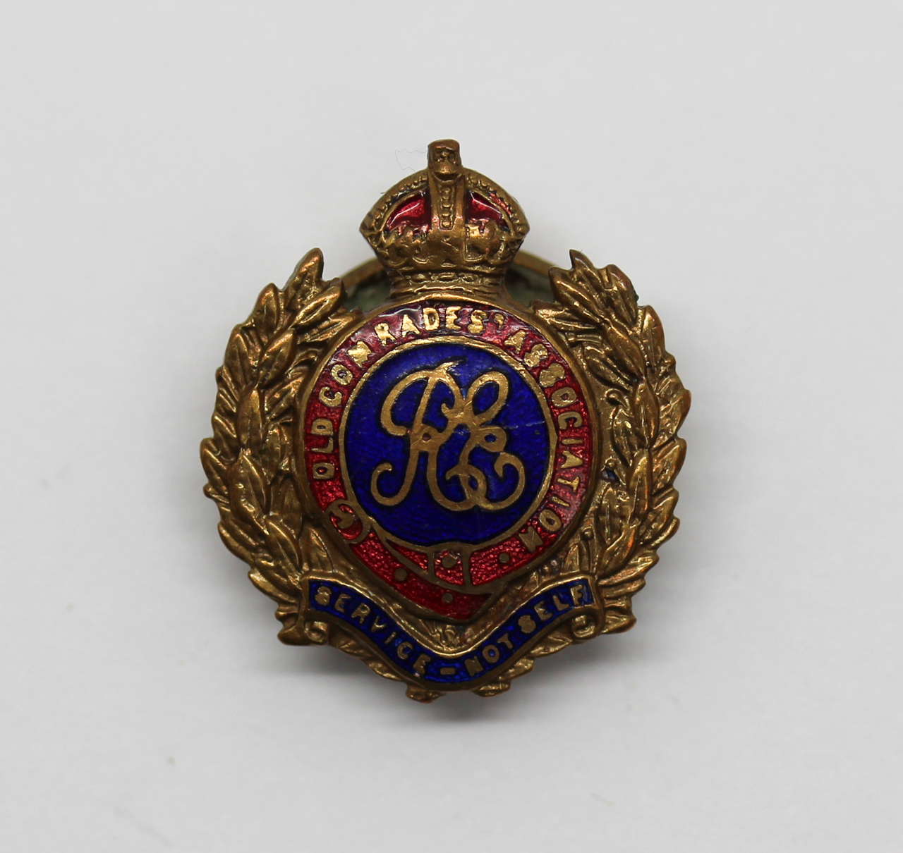 Royal Engineers Old Comrades Association Lapel Badge - King's Crown