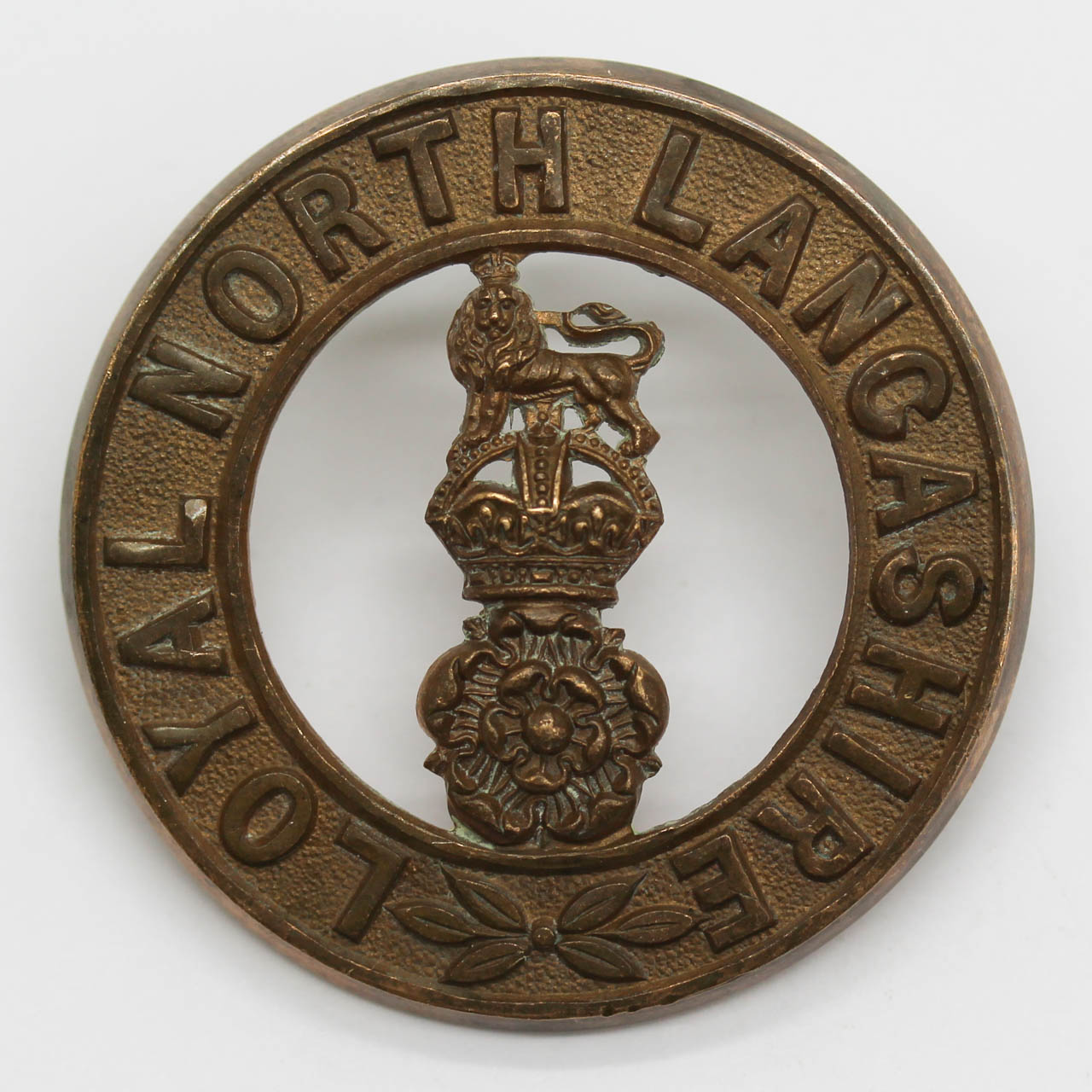 Loyal North Lancashire Regiment Helmet Plate Centre - King's Crown