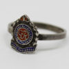 George VI Royal Engineers Silver & Enamel Ring