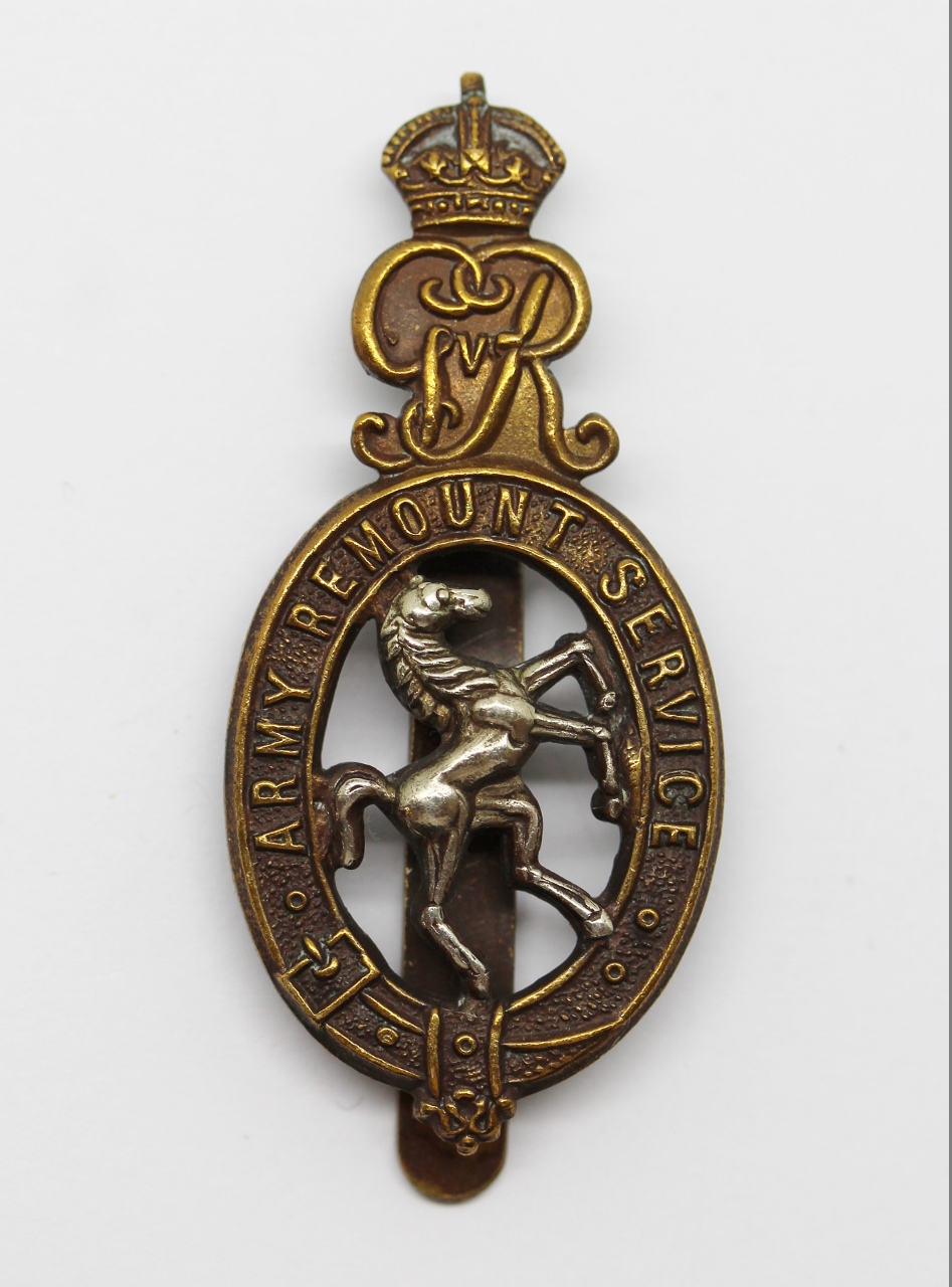 George V Army Remount Service Cap Badge