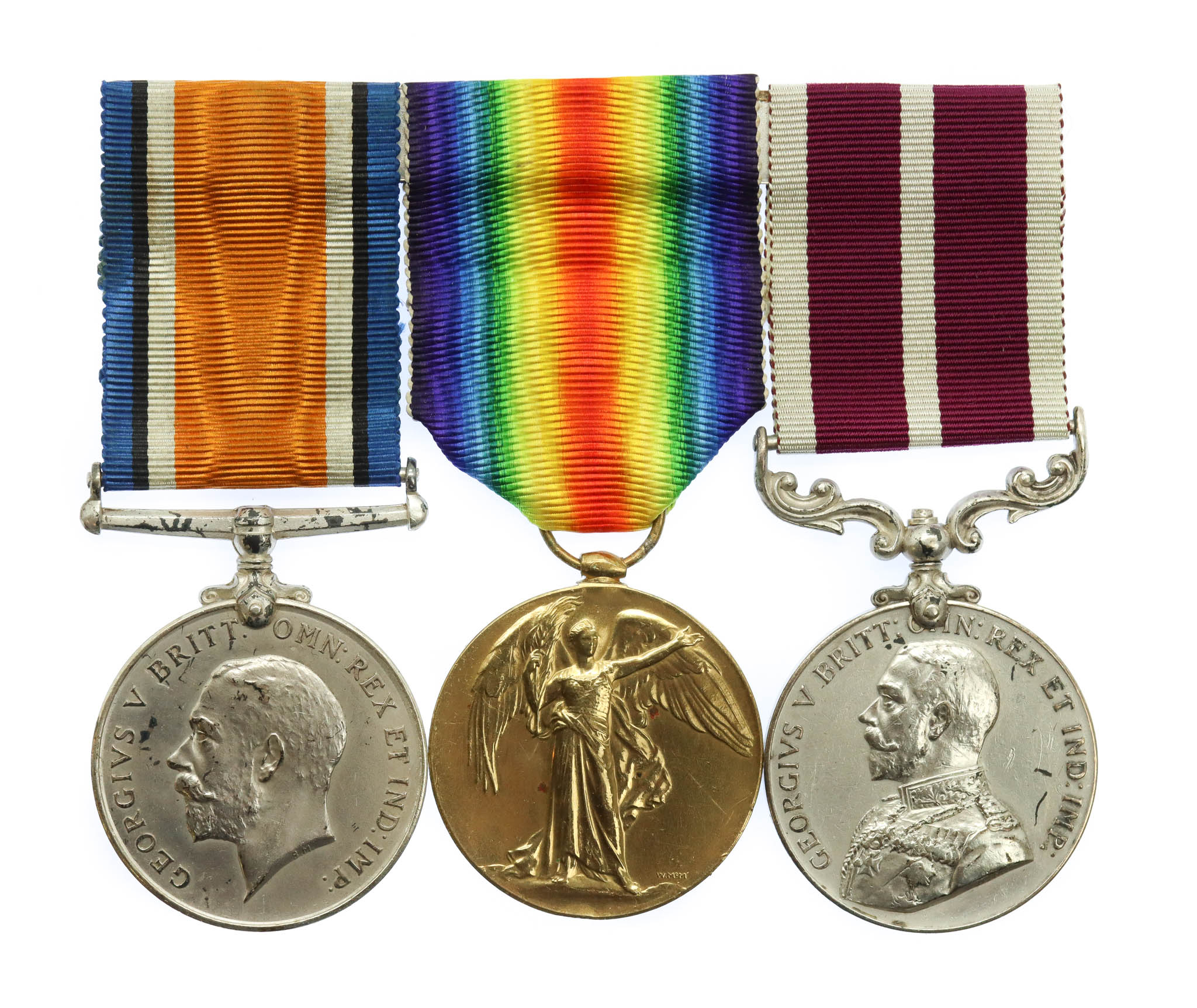 WW1 Meritorious Service Medal Group of Three - Sjt. H. Fenton, King's Royal Rifle Corps