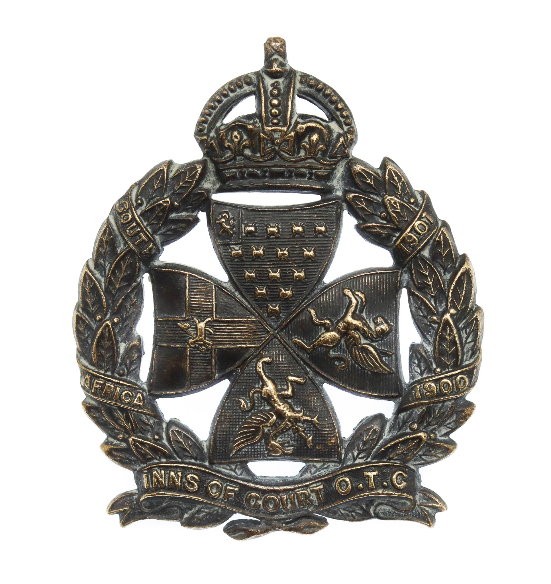 Inns of Court O.T.C. Cap Badge - King's Crown