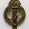 George VI National Defence Company Cap Badge
