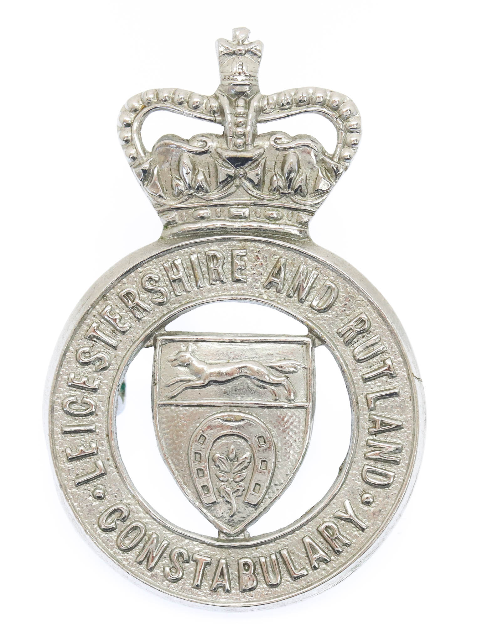 Leicestershire & Rutland Constabulary Cap Badge - Queen's Crown
