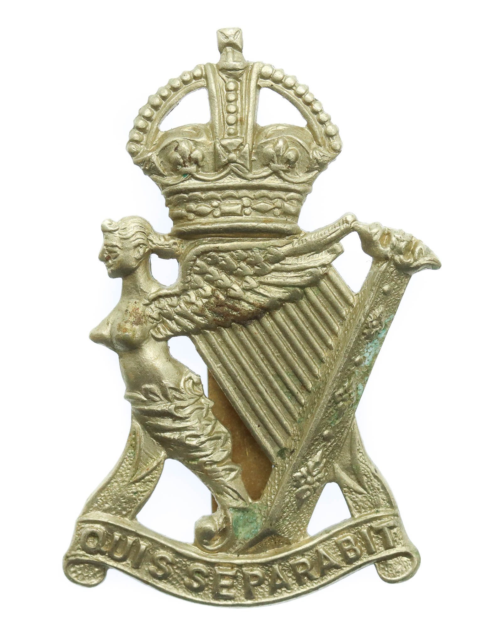 Royal Ulster Rifles Cap Badge - King's Crown