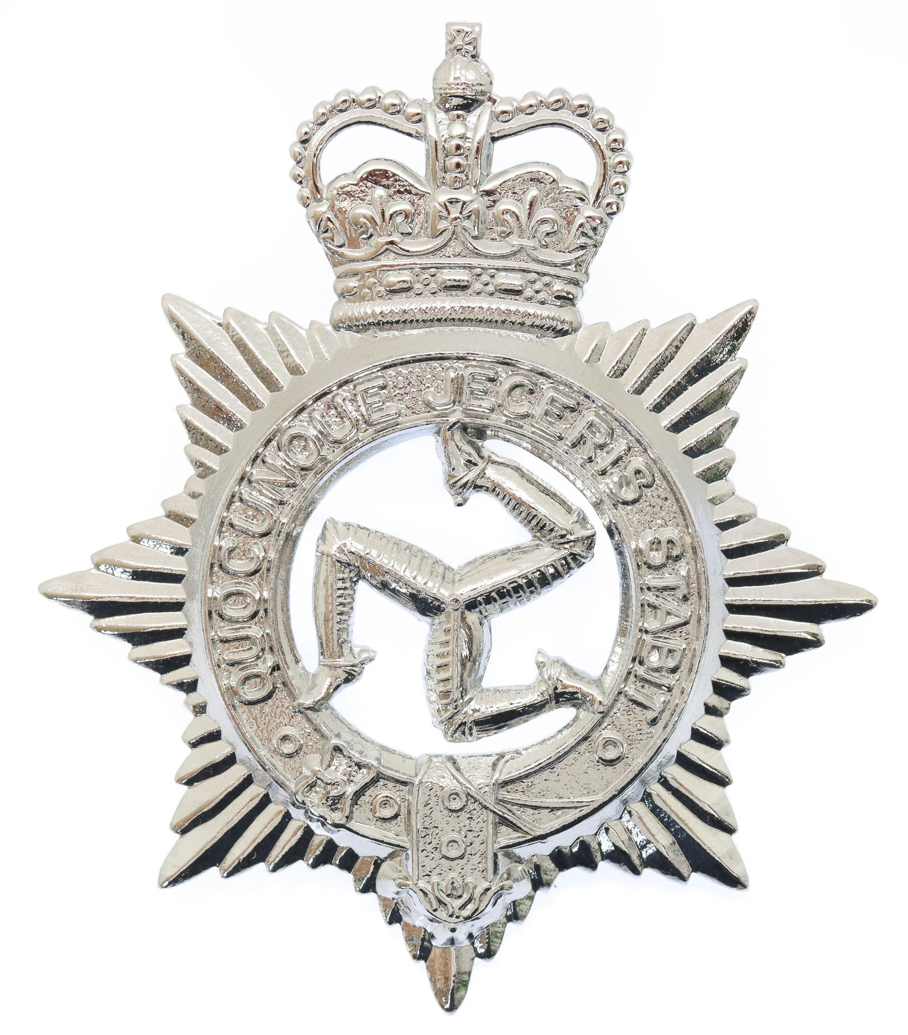 Isle of Man Constabulary Cap Badge - Queen's Crown