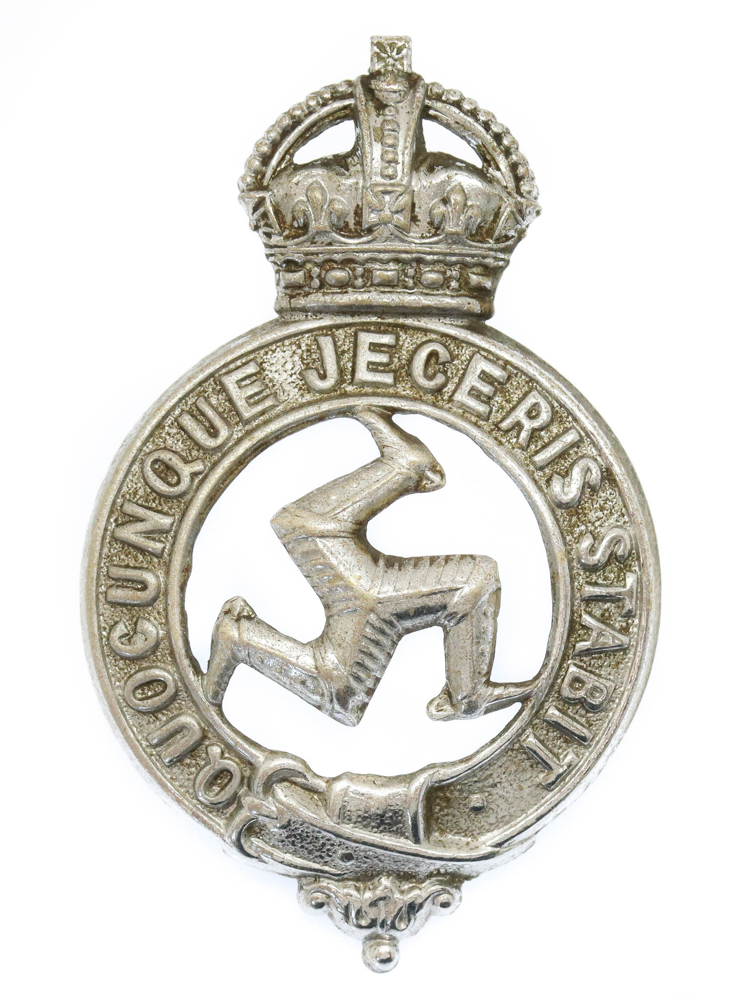Isle of Man Constabulary Cap Badge - King's Crown