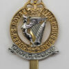 Queen's Royal Irish Hussars Anodised (Staybrite) Cap Badge - Queen's Crown (1st Pattern)