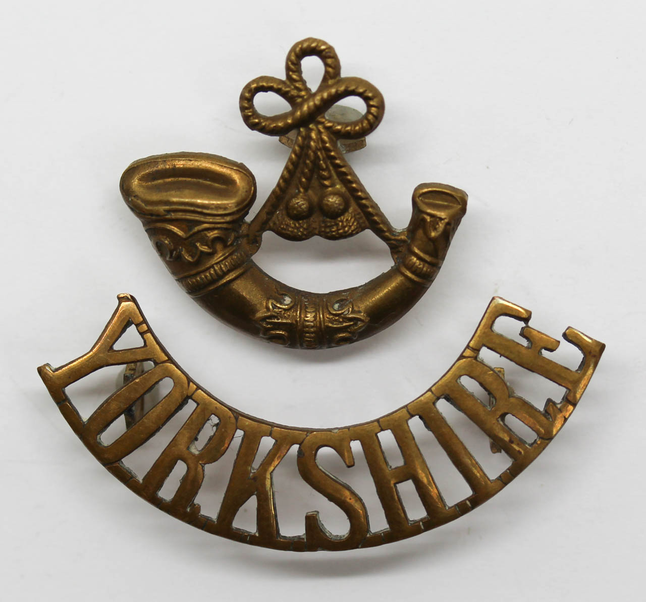King's Own Yorkshire Light Infantry (BUGLE / YORKSHIRE) Shoulder Title