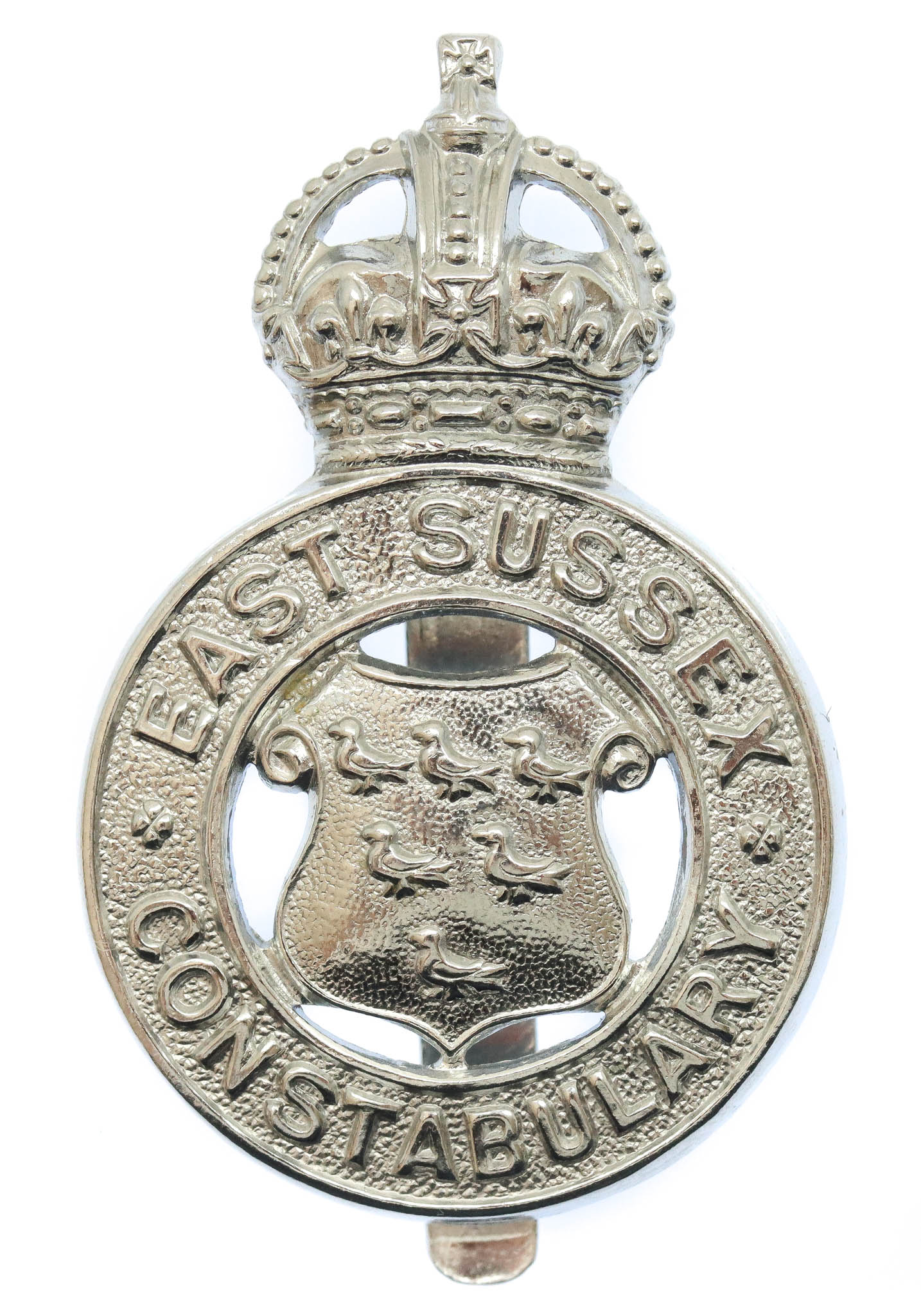 East Sussex Constabulary Cap Badge - King's Crown