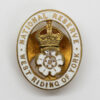 National Reserve West Riding of York Enamelled Lapel Badge (White)