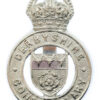 Derbyshire Constabulary Cap Badge - King's Crown