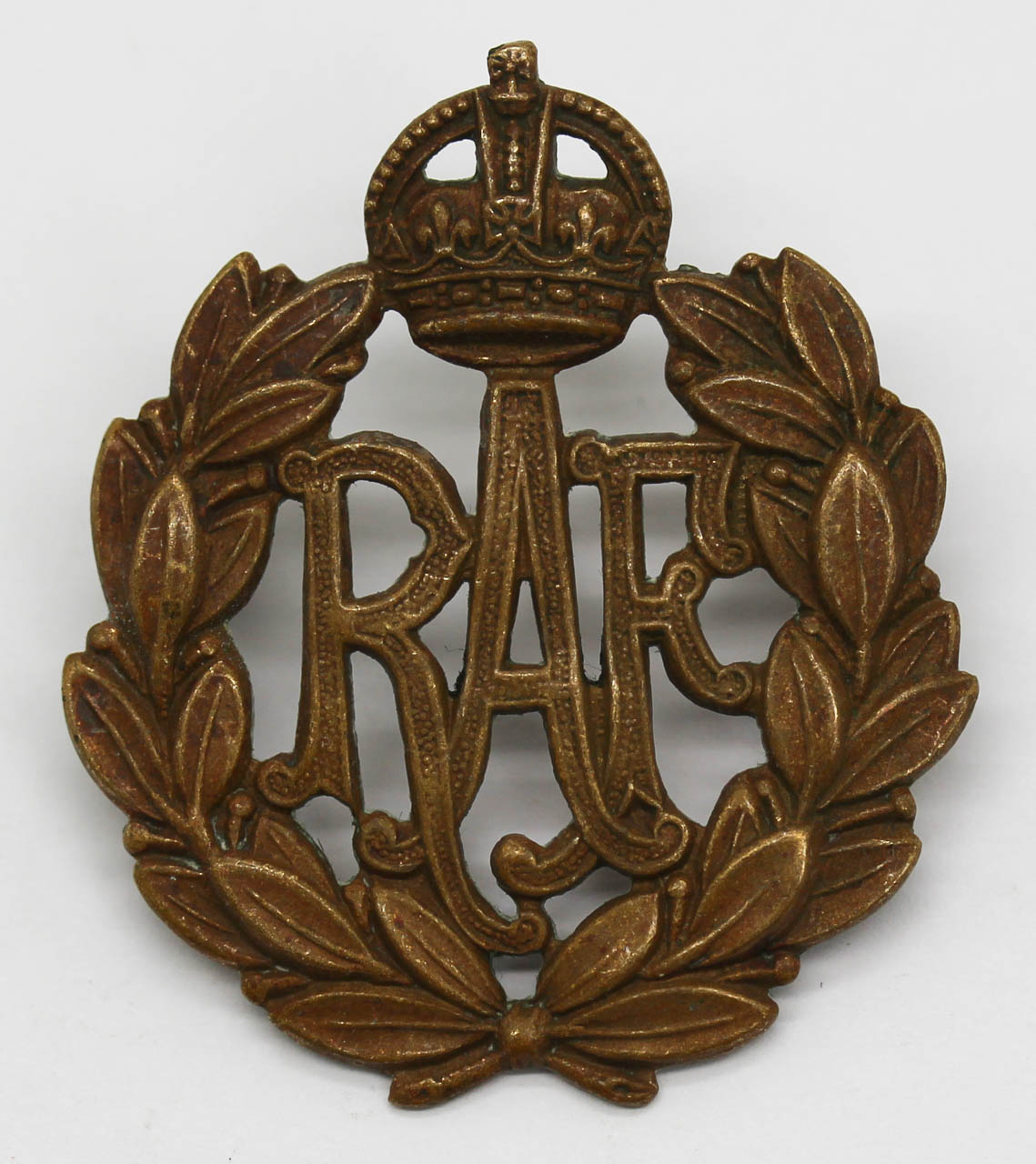 Royal Air Force (R.A.F.) Cap Badge - King's Crown