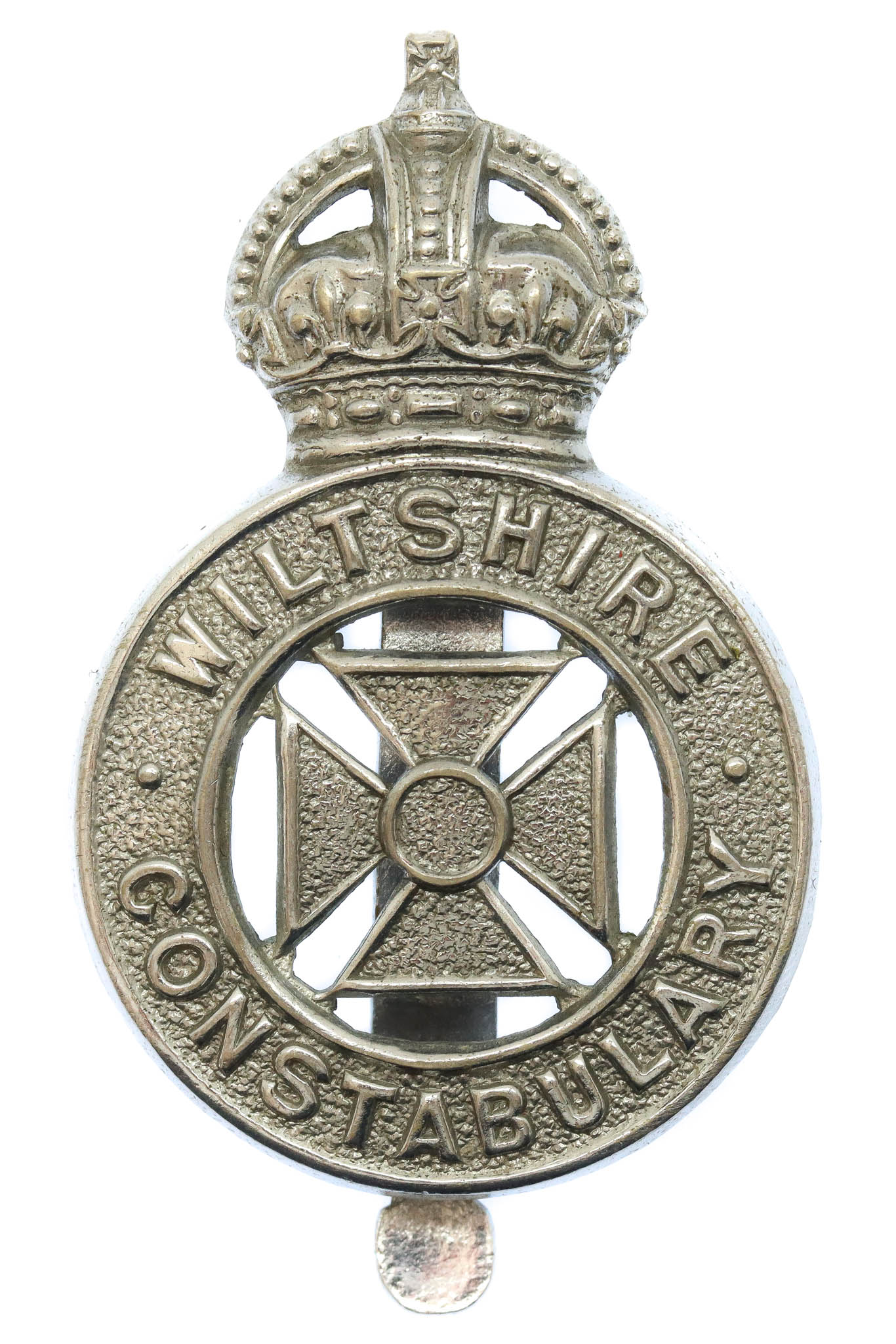 Wiltshire Constabulary Cap Badge - King's Crown