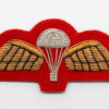 British Army Bullion Dress Parachute Wings (Red Backing)