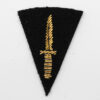 British Army Commando Qualification Bullion Arm Badge (Black Backing)