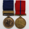 1887 Police Jubilee Medal (Clasp - 1897) and 1902 Police Coronation Medal - PC. T. Guest, X Division (Kilburn), Metropolitan Police