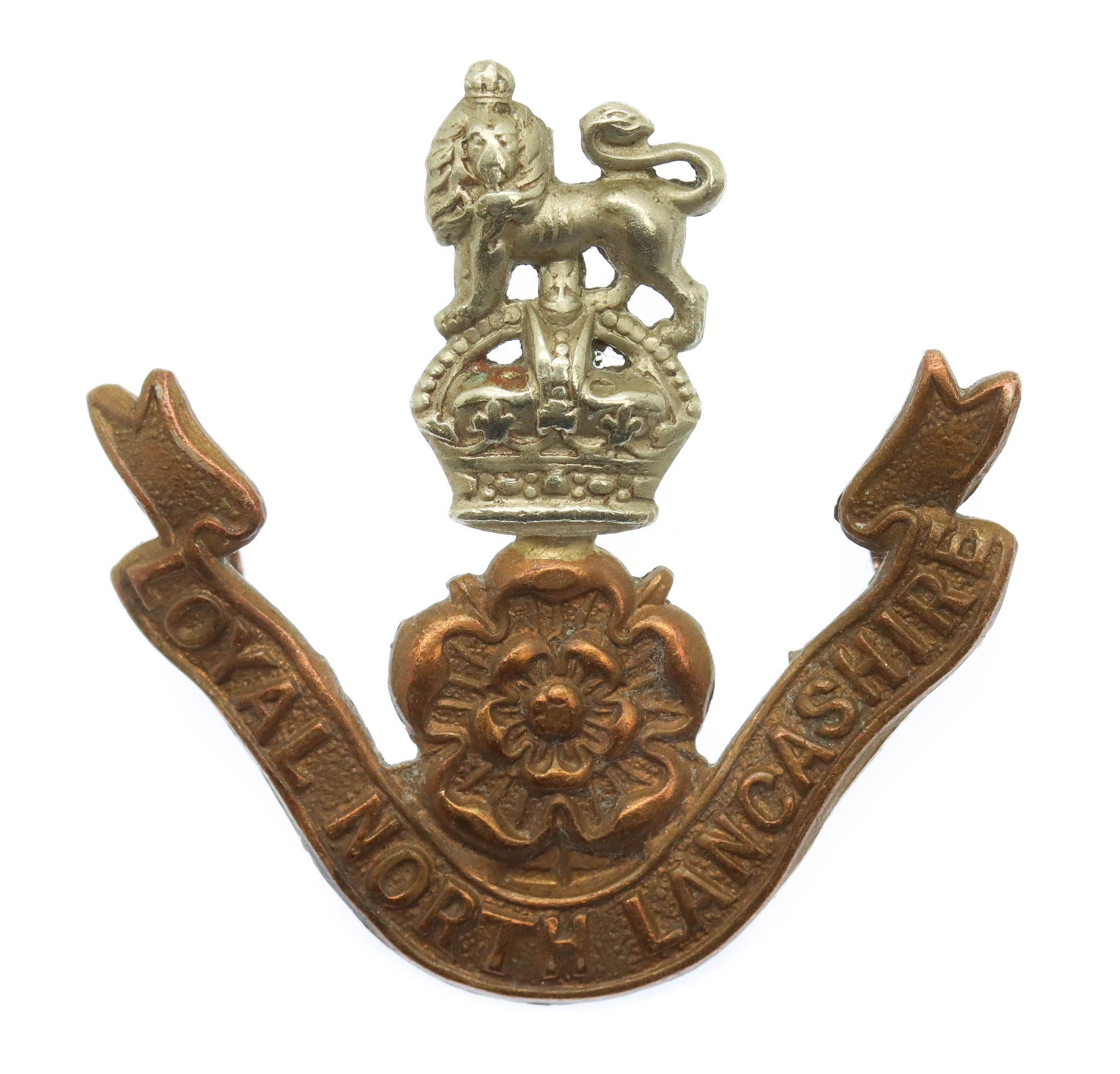Edwardian Loyal North Lancashire Regiment Cap Badge