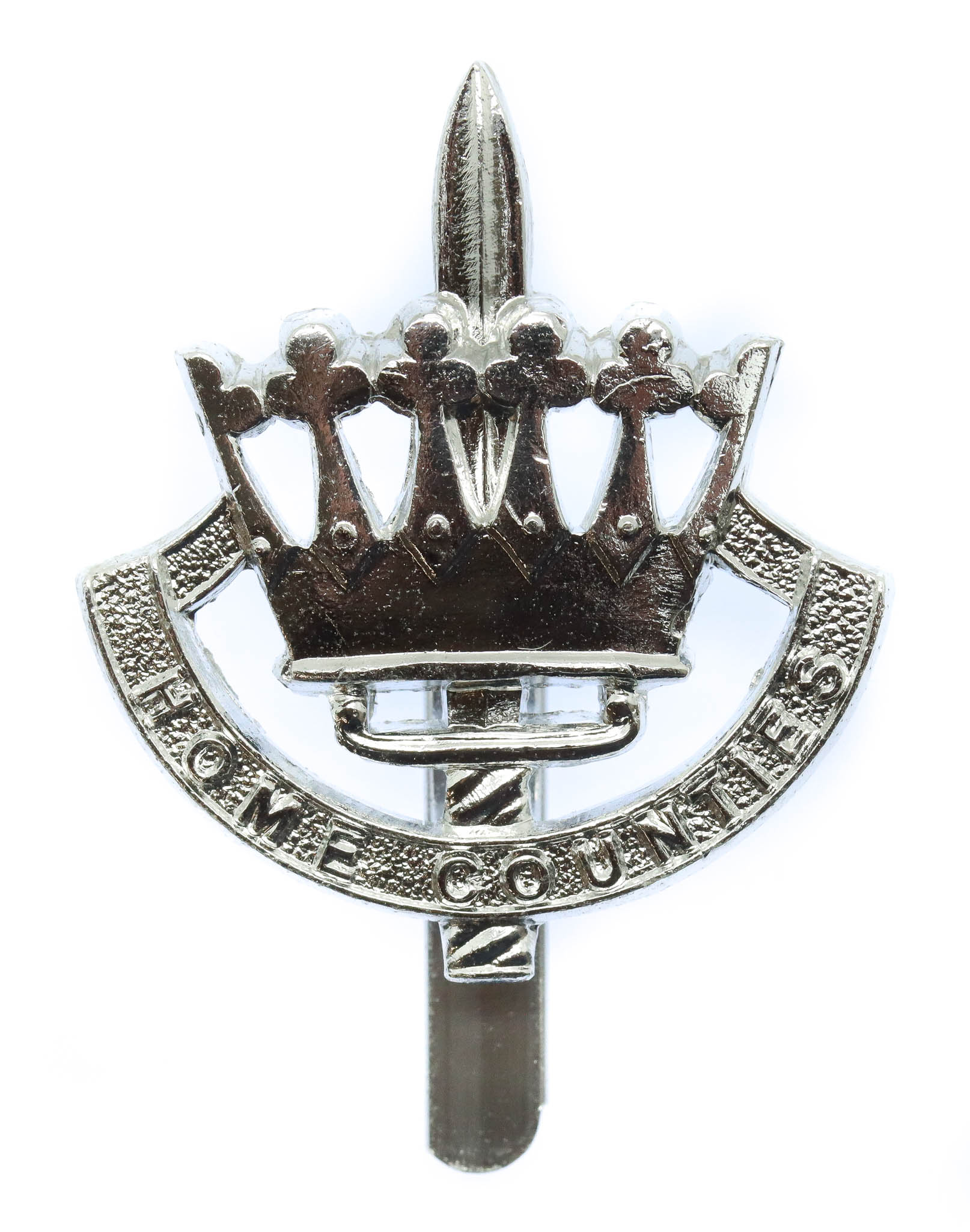 Home Counties Brigade Anodised (Staybrite) Cap Badge