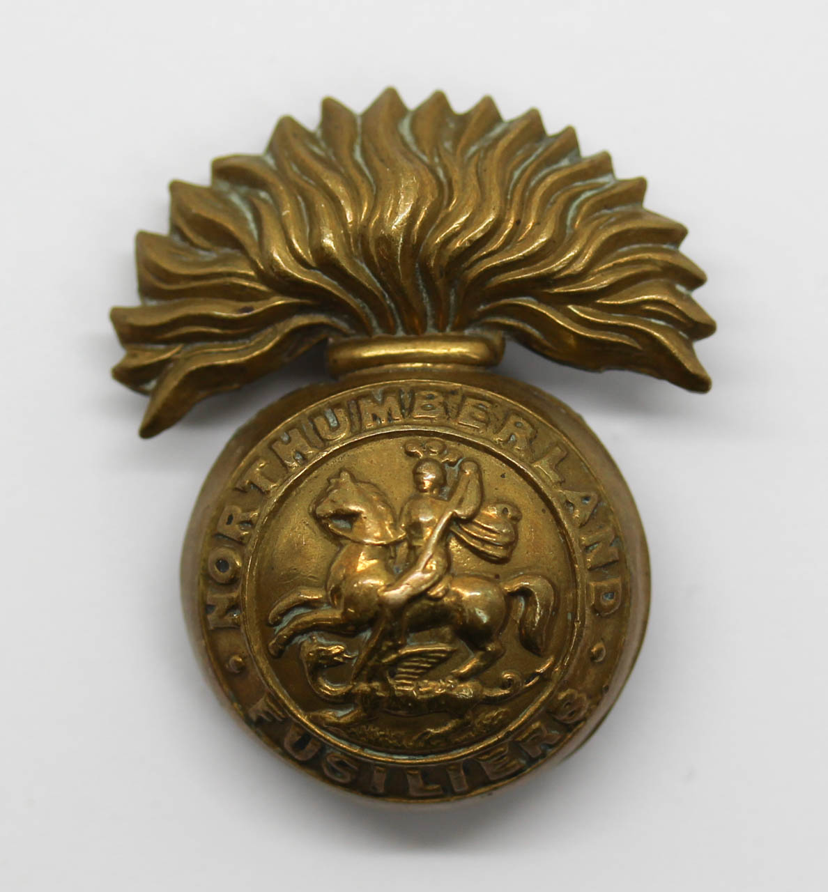 Northumberland Fusiliers Brass Cap Badge