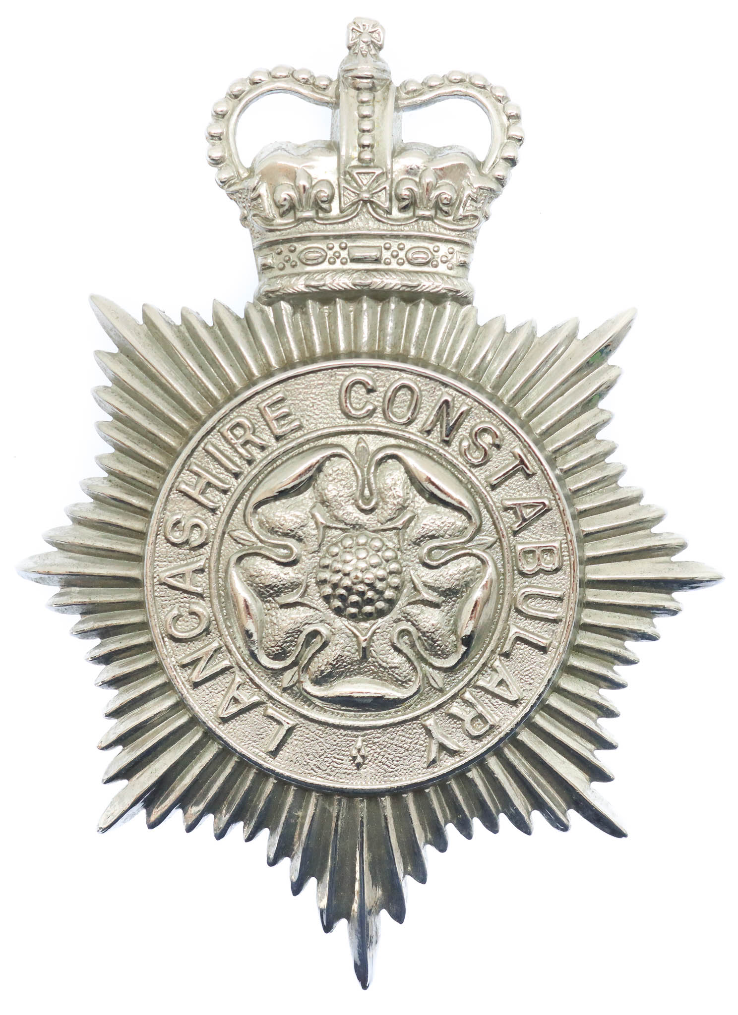 Lancashire Constabulary Helmet Plate - Queen's Crown