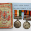 Queen's South Africa (Clasps - Cape Colony, Paardeberg, Johannesburg) and King's South Africa (Clasps - South Africa 1901, South Africa 1902) Medal Pair - Pte. G.W. Parker, 2nd Bn. Lincolnshire Regiment