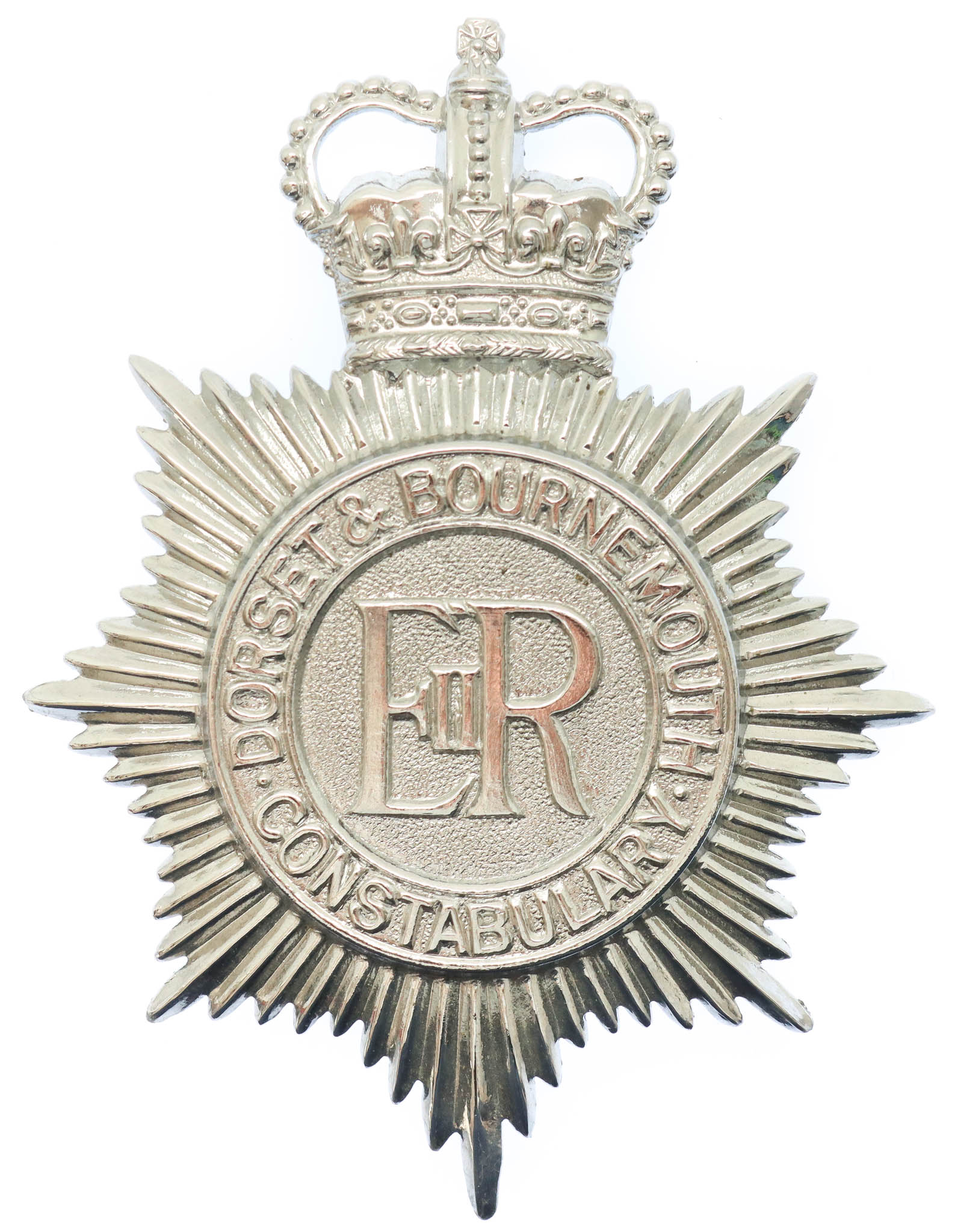 Dorset & Bournemouth Police Helmet Plate - Queen's Crown