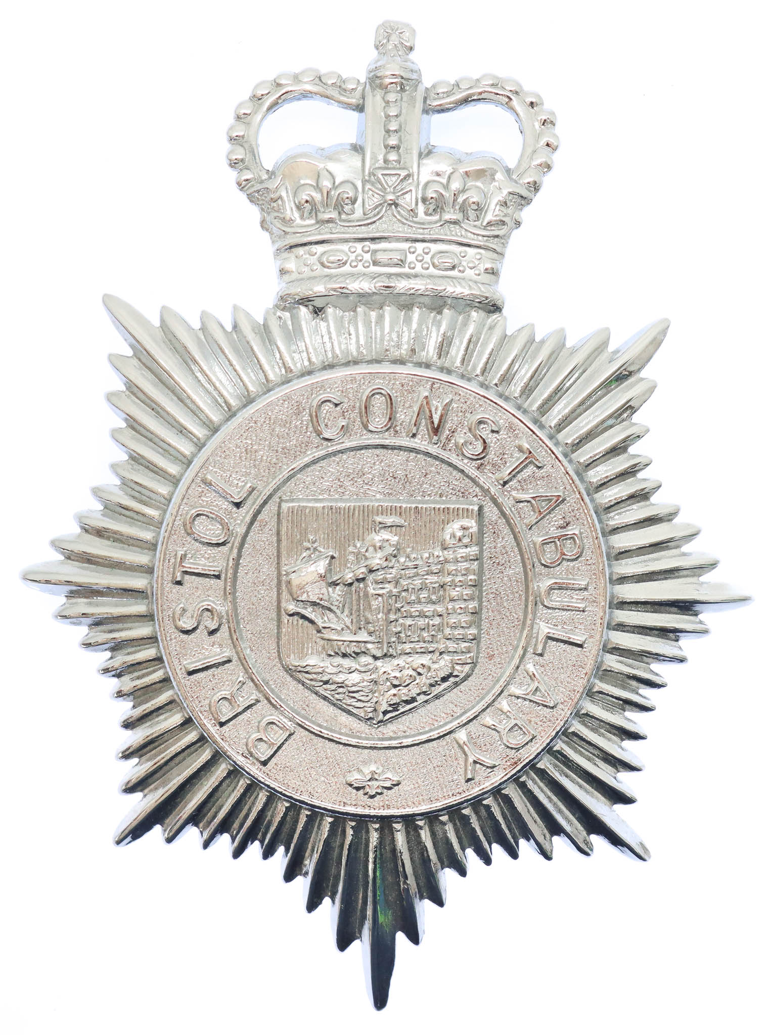 Bristol Constabulary Helmet Plate - Queen's Crown
