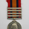Queen's South Africa Medal (Clasps - Cape Colony, Johannesburg, Diamond Hill, Wittebergen) - Pte. A. Burns, Gordon Highlanders - Died 19/5/01 (Pretoria)