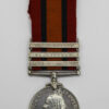 Queen's South Africa Medal (Clasps - Relief of Kimberley, Paardeberg, Driefontein) - Pte. W. Harris, 1st Bn. Welsh Regiment - Wounded 10/03/1900 (Driefontein)